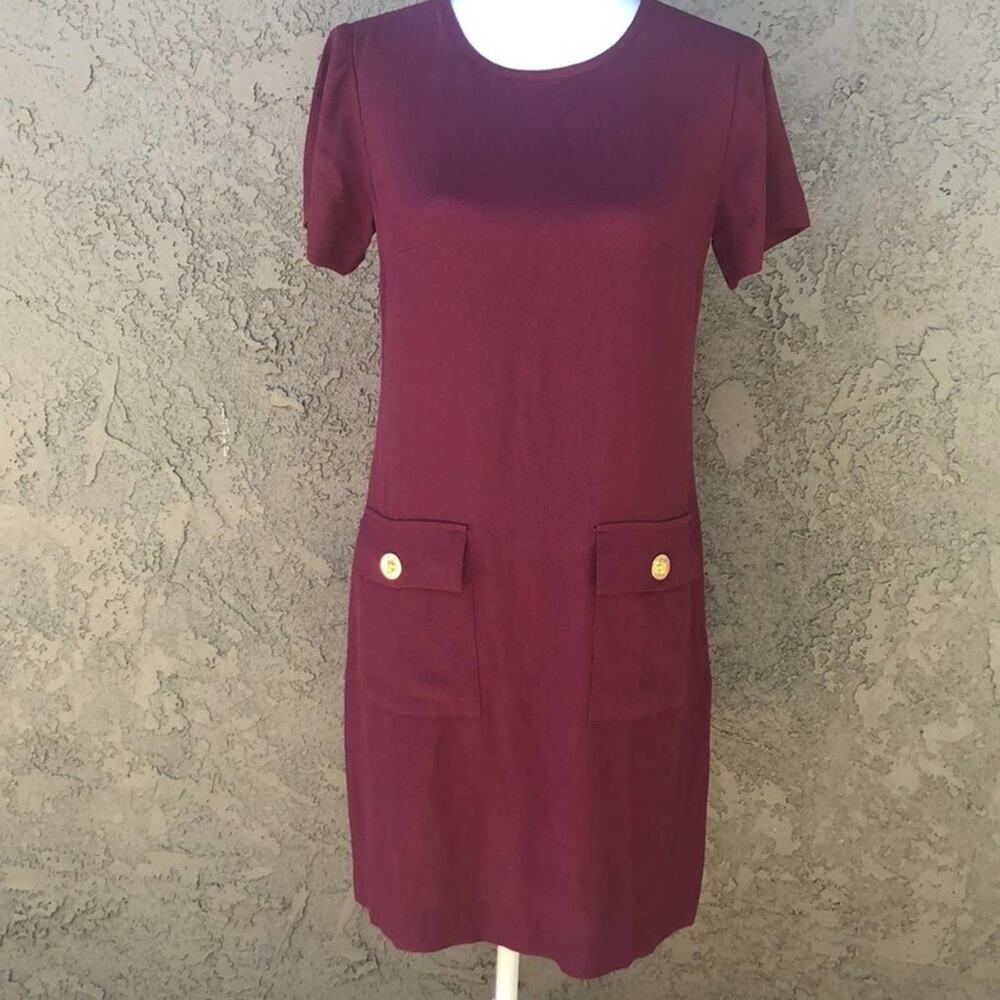 Michael Kors Merlot Midi  Dress